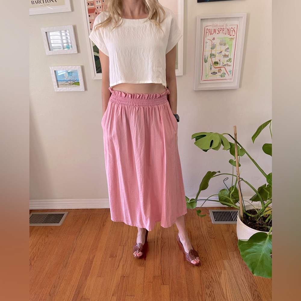 Paper bag style skirt XS